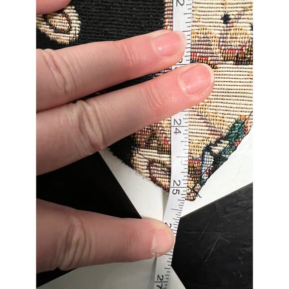 Vintage 90s Tapestry Vest Christmas Party Teddy Bears Medium Tacky Fun Gifts - Picture 6 of 8